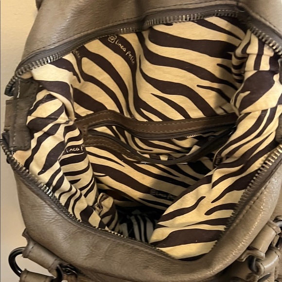 Linea Pelle Gray Shoulder Bag - Picture 5 of 8